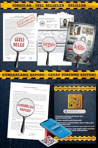 Çözülmemiş Davalar Dedektiflik Suç Çözümleme Oyunu Rehabilitasyon Merkezi Dosyası - Gizem Bulmaca Cinayet Çözme Kutu Oyunları - Katil Bulma Dedektif Oyunu - Cinayeti Çözebilir Misin? (Dava-9) - Görsel 2