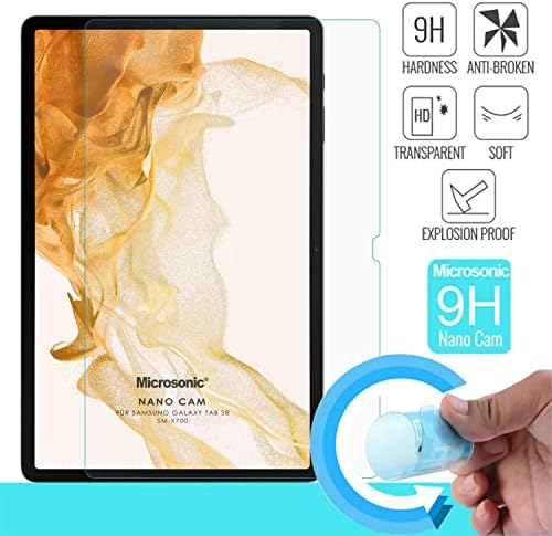 Galaxy Tab S9 FE Nano Glass Cam Ekran Koruyucu [Galaxy Tab S9 FE ile Uyumlu Ekran Koruyucu - Şeffaf]