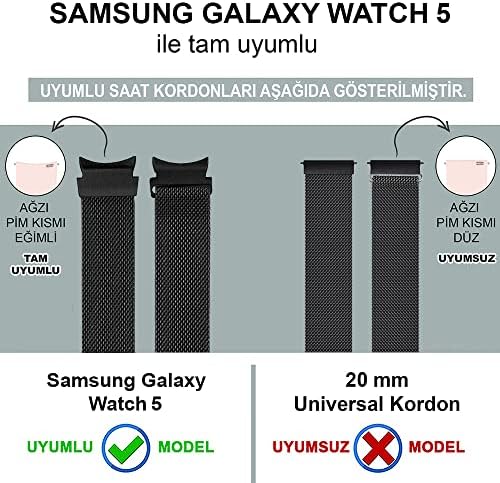 Alternative view of Galaxy Watch 5 44mm Kordon Milano Loop Siyah