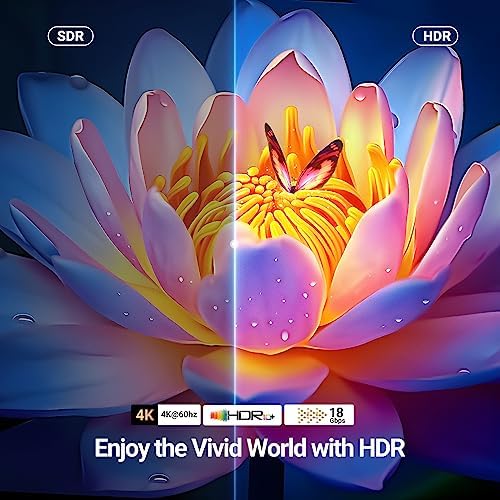 HDMI Kablo 4K 60Hz UHD 2.0 HDMI ARC Kablo HDR 3D High Speed 18Gbps Ethernet Altın Kaplamalı TV Televizyon, Monitor, Blu-ray, PS5/PS4/PS3, Xbox Series S, Soundbar (5M) - Görsel 3