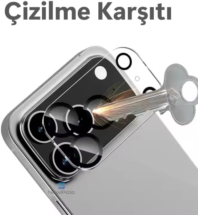 iPhone 17 Air Kamera Lens Koruyucu 9H Temperli Cam, Darbeye Dayanıklı, Çizilme Karşıtı Apple iPhone 17 Air ile Uyumlu - Görsel 2