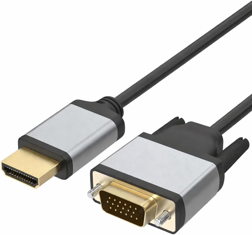 HDMI to VGA Dönüştürücü Kablo 1080P 60Hz Full HD – HDTV HDMI Çıkıştan VGA Monitör Projeksiyon Bağlantı Kablosu – Tek Yönlü Görüntü Aktarımı (HDTV to VGA) | ZR1162 - Görsel 3