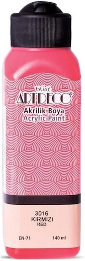 Artdeco Akrilik Boya, 140ml, Kırmızı 3016