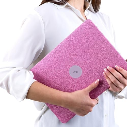 Alternative view of MacBook Air M1 Kılıfı A2337 Uyumlu 13 İnç Premium Simli Deri Kaplama Hard Case A2179 A1932 Sert Koruyucu Kapak Çizilme ve Darbe Koruma Kılıfı Açık Pembe