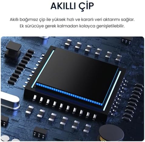 Alternative view of USB 2.0 SD - MicroSD Kart Okuyucu ve 3 Port USB Çoklayıcı Hub