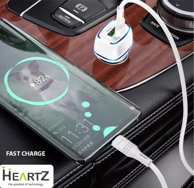 CR01 ARAÇ ŞARJ ADAPTÖRÜ DUAL PORT PD ARAÇ ŞARJI YENİ NESİL PD + STANDART USB LEDLİ A KALİTE ARAÇ ŞARJ BAŞLIK FAST (SİYAH) - Görsel 3