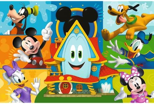 14351 24 büyük yapboz, 24 büyük parça, renkli  masal karakterleri, yaratıcı eğlence, 3 yaşından büyük çocuklar için eğlence, Mickey, Mickey Mouse ve arkadaşları