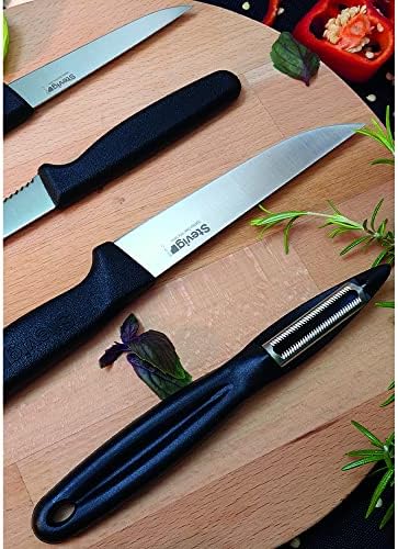 Alternative view of Cut 4 Fresh Sebze Soyacak ve Bıçak Seti 4 Parça Siyah ST-401