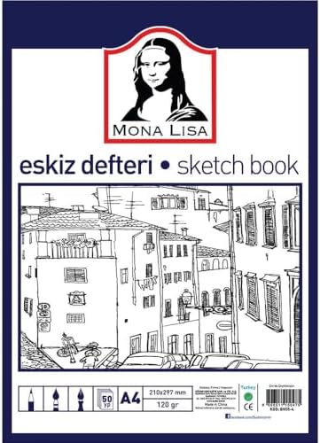 Alternative view of Mona Lisa Eskiz Defteri A4 120 gr 50 Yaprak BN05-4