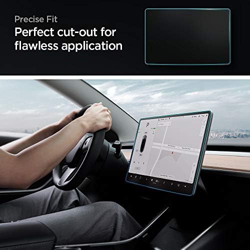 Tesla Model Y (2024-2023) & Model 3 (2023) Cam Ekran Koruyucu GLAS.tR EZ Fit Anti-Glare - AGL01086