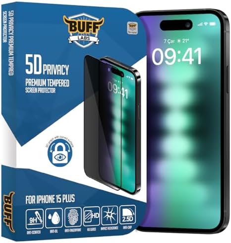 LABS iPhone 15 Plus ile Uyumlu 5D Privacy Hayalet Ekran Koruyucu - Görsel 3