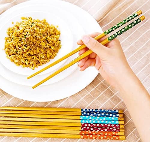 Alternative view of Pratik 2'li Desenli Yıkanabilir Kore Çin Bambu Chopsticks Yemek Çubuğu |desenli Bambu Chopstick