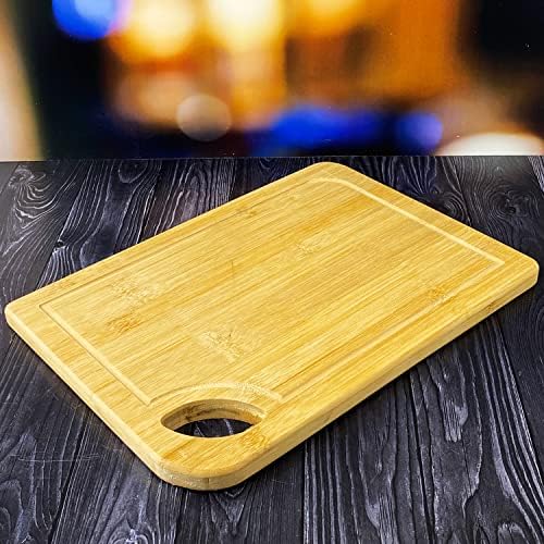 Bambu Kesme Tahtası Antibakteriel Yıkanabilir Doğrama Tahtası Dikdörtgen 34x24cm - B.EK-163 - Görsel 2