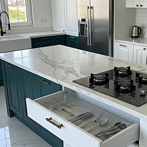 Modüler Organizer Set Mutfak Çekmece İçi Düzenleyici Çatal Kaşık Bıçak Organizeri (10'lu Set) - Görsel 2