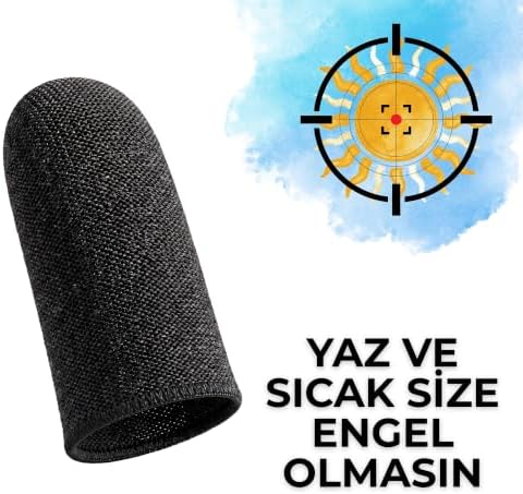 Alternative view of Wasp Mobil Oyun Parmaklığı | PUBG, Free Fire, Mobile Legends ile Uyumlu Terletmez Oyuncu Parmak Kılıfı | Yüksek Hassasiyetli, Nefes Alabilir ve İnce Dokunmatik Ekran Parmaklığı (Siyah)