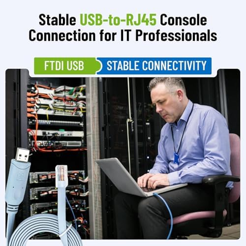 Alternative view of A-5238A Usb Cisco Konsol Consol Rj45 CH340 Kablosu - 1.8 M