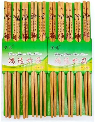 Bambu Organik Chopstick Yemek Çubuğu Haşi 10 Çift Uzak Doğu Japon Tip - Görsel 3