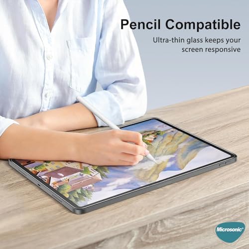 Alternative view of Apple iPad Pro 11 2025 (A3357-A3358) Tempered Glass Cam Ekran Koruyucu [iPad Pro 11 2025 ile Uyumlu Ekran Koruyucu - Şeffaf]