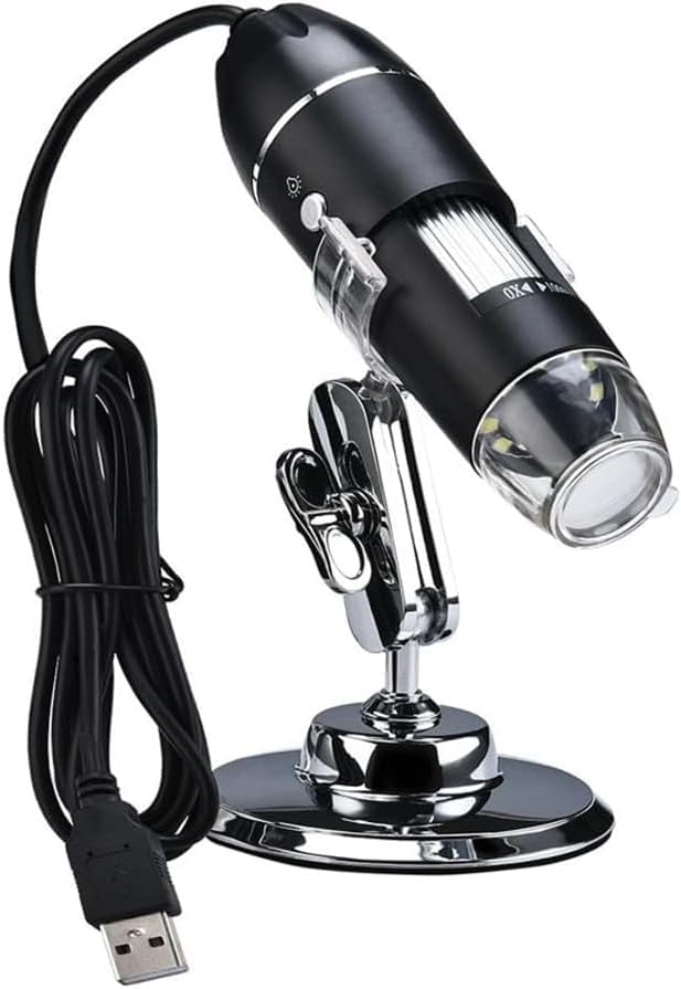 1600X Zoom 2MP USB Dijital Mikroskop 8 Ledli Kamera Saç, Cilt Analizi, Eğitim, Endüstriyel