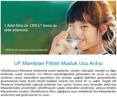Water UF Membran Filtreli Musluk Ucu Arıtıcı/GW-D01
