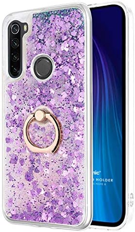 Alternative view of Xiaomi Redmi Note 8 için Kılıf Glitter Liquid Holder Mor [Redmi Note 8 ile Uyumlu Kılıf - Mor]
