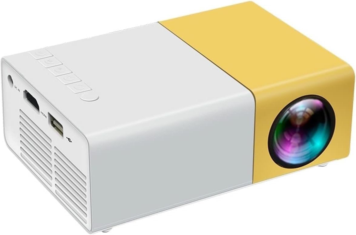 YG300 Plus Mini Projeksiyon Cihazı, 1280x720P Çözünürlük, 80 Ansı Lümen