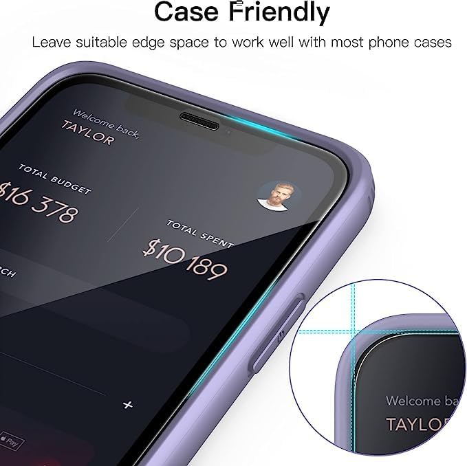 iPhone 15 Pro için Ekranı Tam kaplayan Full Ekran Koruyucu Cam, Full Tam koruma Kırılmaz Cam - Görsel 2