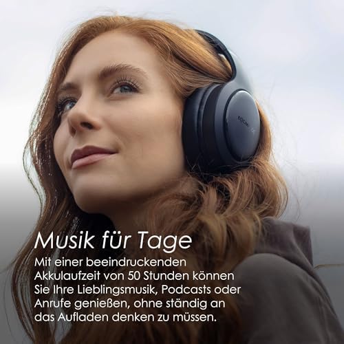 Boompods Headpods Pro 2 Kulak Üstü Kulaklıklar - Katlanabilir Bluetooth Kulaklık Kulak Üstü Tasarım, Dahili Mikrofonlu Hafif Kablosuz Kulaklık, 50+ Saat Kablosuz Çalma Süresi, PillowFoam Konforu -