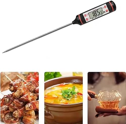 Dijital Gıda Termometresi, Paslanmaz Çelik Prob, LCD Ekran (2) - Görsel 3