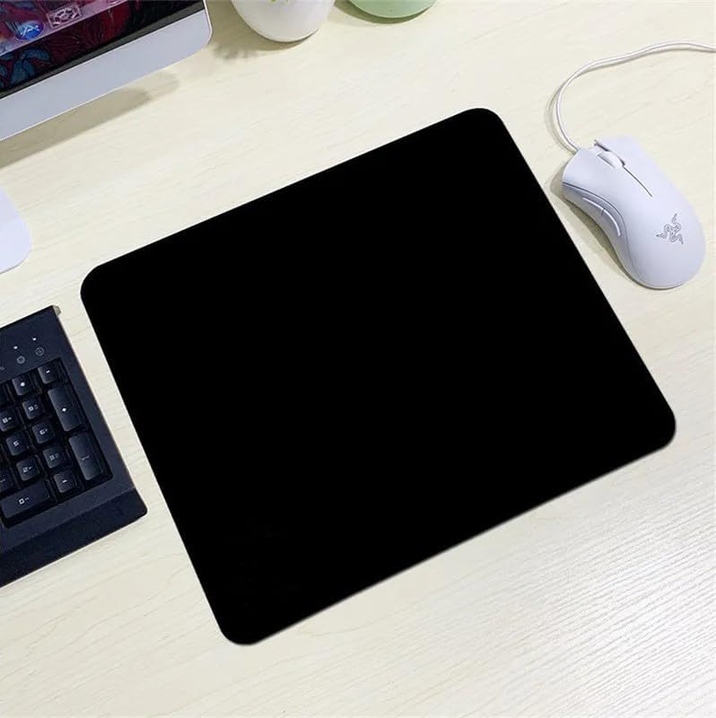 Classic Mouse Pad, 29x24 ve 24x20 cm Ofis Tipi, Küçük ve Orta Boy, Kaymaz Taban, Pürüzsüz Yüzey, Baskısız Tip Masa Koruyucu, Ergonomik Mouse Ped (Orta Boy 29x24 cm) - Görsel 3
