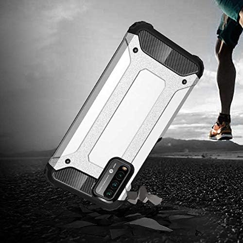 Xiaomi Poco M3 ile uyumlu Çİft Katman Koruyucu Crash Military Tank Kılıf - Kırmızı