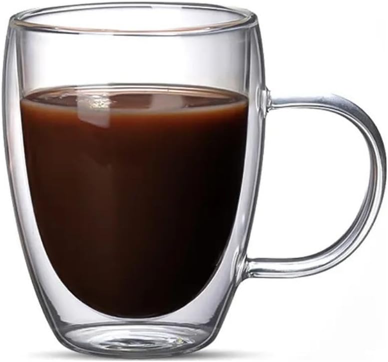 Çift Cidarlı Latte, Kahve, Meşrubat, Bitki Çayı Cam 300 ML Kupa Seti, 1 Adet - 12038 - Görsel 2