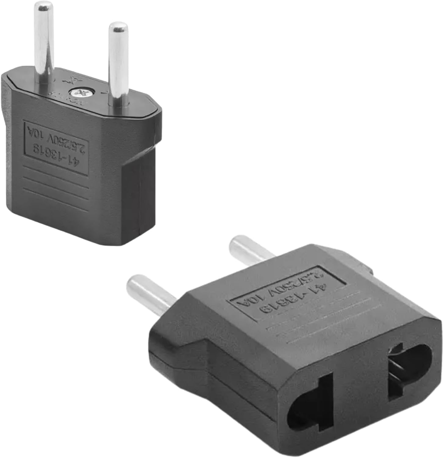 Amerikan Fiş Çevirici Adaptör | US to EU TR Priz Dönüştürücü | 10A 250V Güvenli Bağlantı | Siyah Seyahat Adaptörü | Laptop, Telefon Şarj Cihazları ve Küçük Ev Aletleri ile Uyumlu - Görsel 3