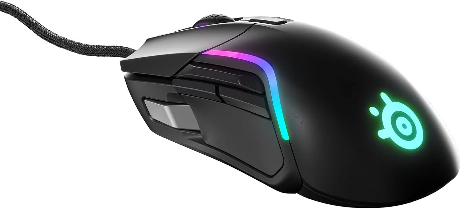 SteelSeries Rival 5 Oyuncu Mouse, FPS, MOBA, MMO, Battle Royale, 18,000 CPI TrueMove Air Optik Sensör, 9 Programlanabilir Düğme, 85 Gr Rekabetçi Ağırlık - Görsel 3