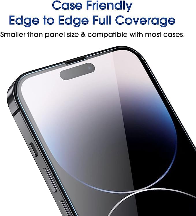 iPhone 16 Pro Uyumlu Full Tam Ekran Kırılmaz Temperli Cam Ekran Koruyucu – 9H Sertlik, Kenardan Kenara Tam Koruma, Ultra Şeffaf, Baloncuksuz Kolay Uygulama, Parmak İzi Tutmaz HD Cam - Görsel 2