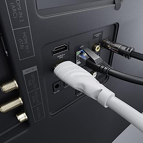 – 4K HDMI Kablosu – 20m – 0,15-22,5m arasında mevcut – Her HDMI bağlantısı için (4K@60Hz, Yüksek Hızlı Ethernet, TV, Blu-ray, PS5, Xbox Series, Switch – beyaz)