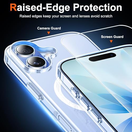 PSR Aksesuar iPhone 17 Uyumlu Şeffaf MagSafe Manyetik Şarj Destekli Koruyucu Kılıf + Temperli Cam Ekran Koruyucu Seti (İphone 17) - Görsel 2