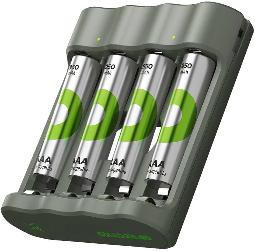 GP B441 USB Pil Şarj Cihazı 4 Adet 950mAh AAA İnce Pilli Set - Görsel 3