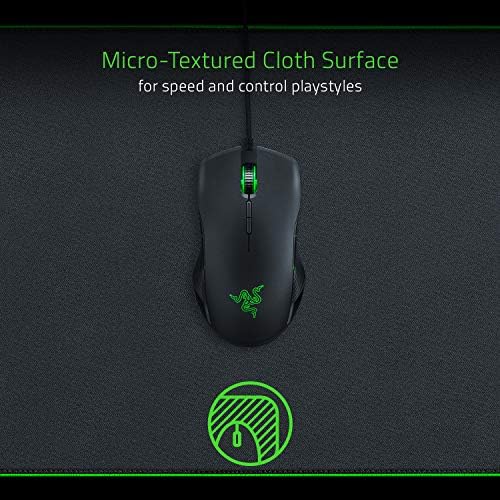 Alternative view of Razer Goliathus Extended Chroma - RGB aydınlatmalı ekstra büyük yumuşak XXL oyun faresi altlığı (kablo tutucu, kumaş yüzey, kapitone kenar, tüm fareler için optimize edilmiş) siyah
