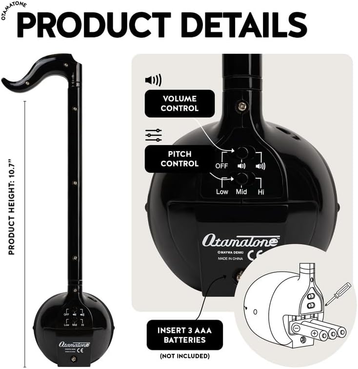 Alternative view of Otamatone Regular Elektronik Müzik Enstrümanı (Siyah)