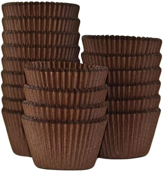 Alternative view of Takribi 200 Adet Büyük Boy Kahverengi Muffin Kek Kalıbı, Cupcake Kağıdı, Browine Kalıbı 50x40 Mm