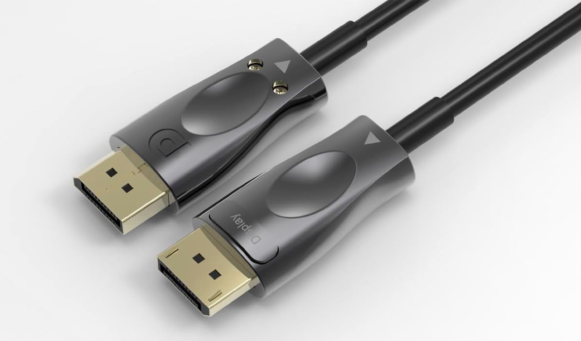 Alternative view of AOC Fiber Displayport Kablo - 32.4Gbps, 8K 60Hz, 4K 120Hz, 4K 60Hz, HDR (10 Metre)