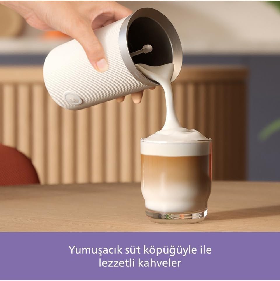 Alternative view of Baristina Süt Köpürtücü - Sütü Mükemmel Bir Şekilde Köpürtür. Sıcak ve Soğuk. Süt ve Süt Alternatifleri. Temizlemesi Kolay.  Baristina Espresso Makineleri İçin. Süt Beyazı (BAR311/00)