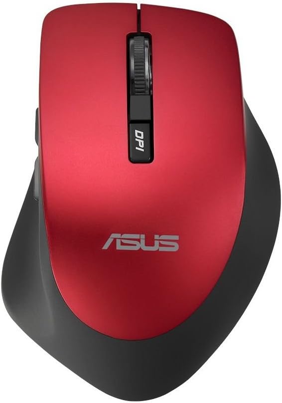 Alternative view of Asus WT425 Kablosuz Optik Sessiz Tıklama Özellikli Kırmızı Mouse