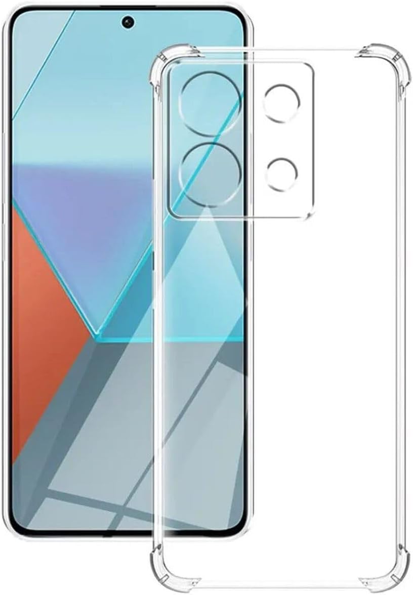 Alternative view of Xiaomi Redmi Note 13 5G Kapak Kamera Korumalı Airbag Antishock Köşe Korumalı Şeffaf Silikon Kılıf