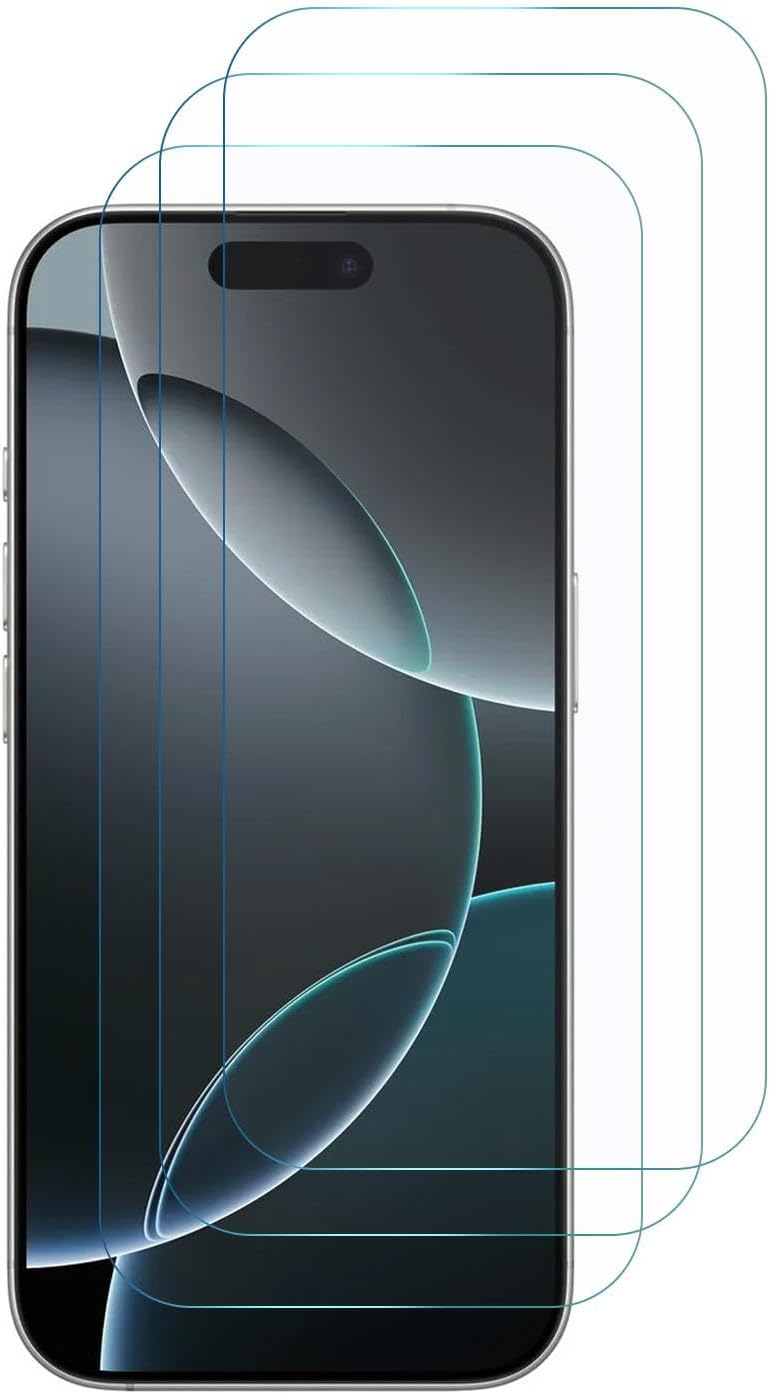 Alternative view of Apple iPhone 16 Pro Max Screen Protector Nano Glass Cam Ekran Koruyucu (3`lü Paket) [iPhone 16 Pro Max ile Uyumlu Ekran Koruyucu - Şeffaf]
