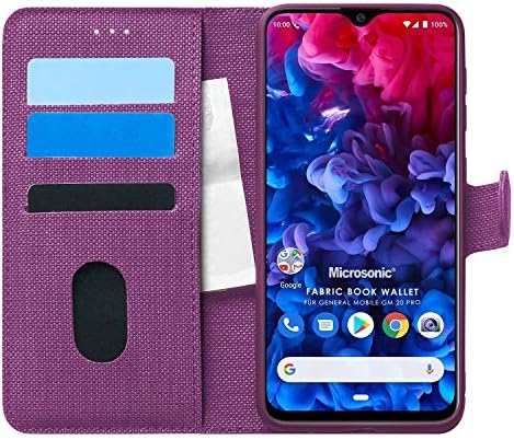 Alternative view of General Mobile GM 20 Pro için Kılıf Fabric Book Wallet Mor [GM 20 Pro ile Uyumlu Kılıf - Mor]