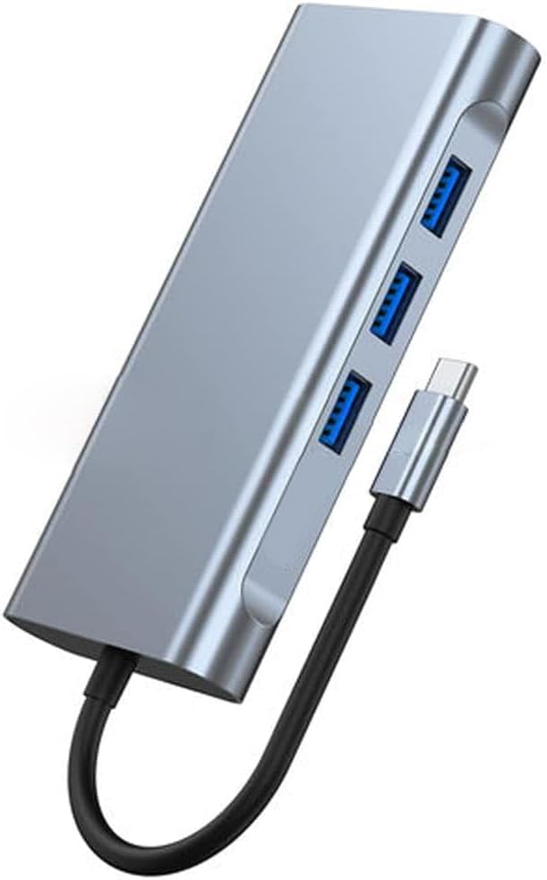 Alternative view of 10 in 1 Type-C To USB Hub HDMI (4K),Audio/, Type-C/, 4X USB 3.0/, LAN/, VGA/, SD Card Reader Çevirici Hub 10 Port Adaptör Dönüştürücü Çoklayıcı