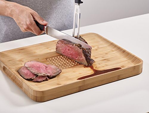 Cut&Carve Plus Büyük Bambu Kesme Tahtası, Bambu - Görsel 2