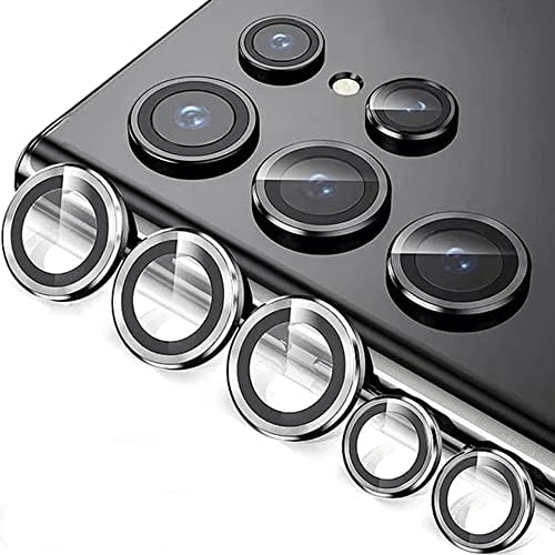 Galaxy S23 Ultra ile uyumlu Kamera Lens Koruyucu Ineffable Kamera Lens Koruma Gümüş - Görsel 2